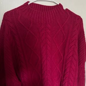 Old Navy Elegant Cable Knit Sweater - Pink